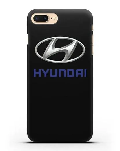 Чехол с логотипом Hyundai силиконовый для iPhone 7 Plus