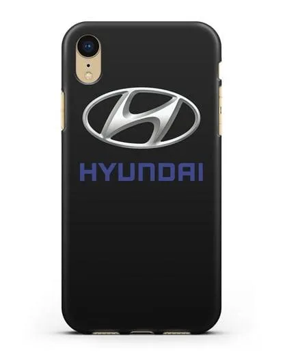 Чехол с логотипом Hyundai силиконовый для iPhone XR