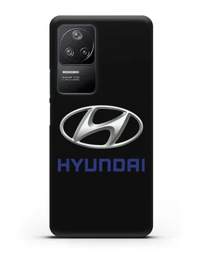 Чехол с логотипом Hyundai силиконовый для Xiaomi Poco F4