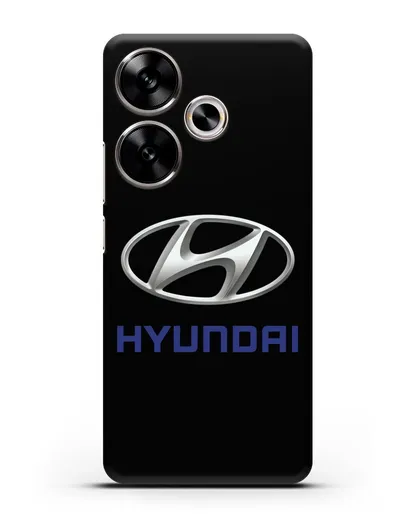 Чехол с логотипом Hyundai силиконовый для Xiaomi Poco F6