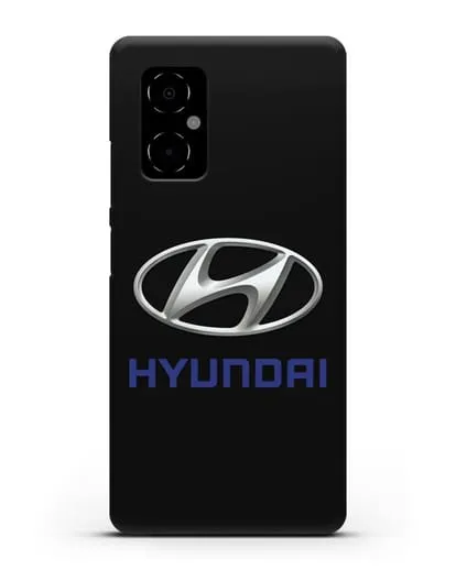 Чехол с логотипом Hyundai силиконовый для Xiaomi Poco M4 5G