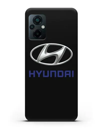 Чехол с логотипом Hyundai силиконовый для Xiaomi Poco M5