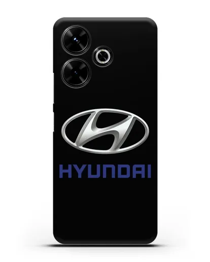 Чехол с логотипом Hyundai силиконовый для Xiaomi Poco M6