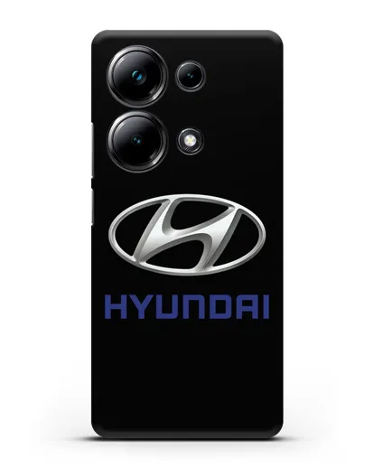 Чехол с логотипом Hyundai силиконовый для Xiaomi Poco M6 Pro