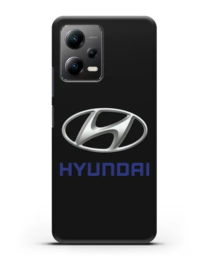 Чехол с логотипом Hyundai силиконовый для Xiaomi Poco X5
