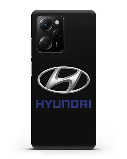 Чехол с логотипом Hyundai силиконовый для Xiaomi Poco X5 Pro