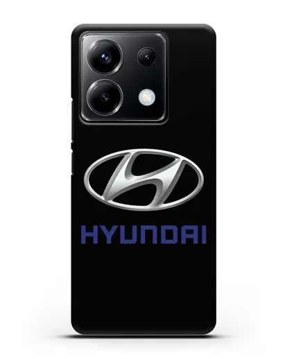 Чехол с логотипом Hyundai силиконовый для Xiaomi Poco X6