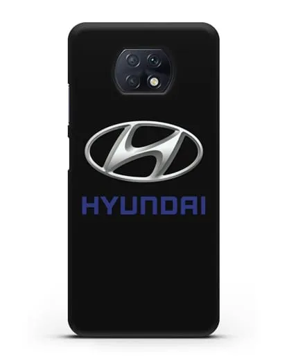 Чехол с логотипом Hyundai силиконовый для Xiaomi Redmi Note 9T