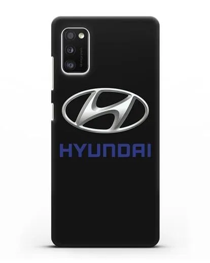 Чехол с логотипом Hyundai силиконовый для Samsung Galaxy A41 [SM-A415F]