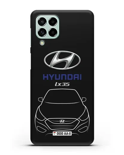 Чехол Hyundai ix35 с автомобильным номером силиконовый для Samsung Galaxy M53 [SM-M536]