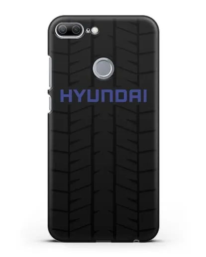 Чехол с логотипом Хёндэ с протектором шин силиконовый для Honor 9 Lite
