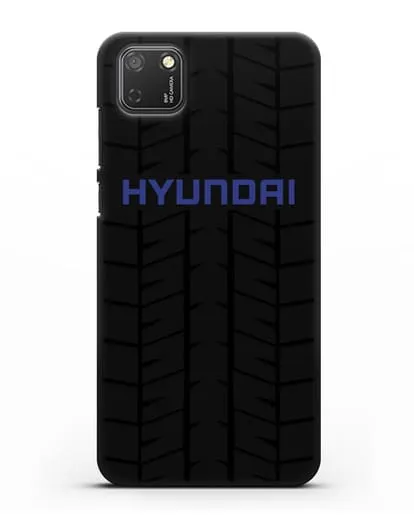 Чехол с логотипом Хёндэ с протектором шин силиконовый для Honor 9S