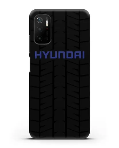 Чехол с логотипом Хёндэ с протектором шин силиконовый для Xiaomi Poco M3 Pro
