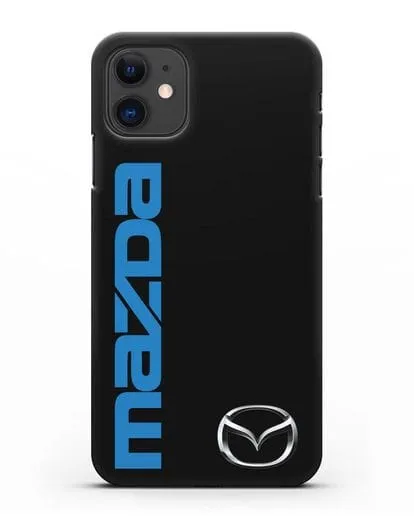 Чехол с надписью Mazda и логотипом силиконовый для iPhone 11