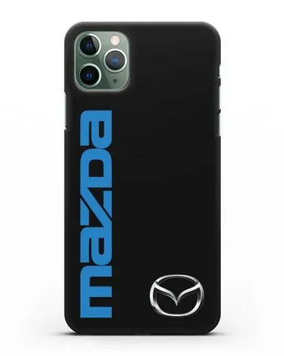 Чехол с надписью Mazda и логотипом силиконовый для iPhone 11 Pro Max