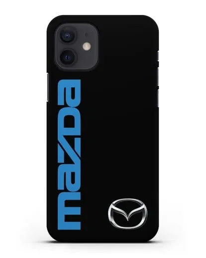 Чехол с надписью Mazda и логотипом силиконовый для iPhone 12