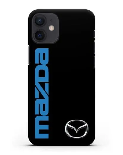 Чехол с надписью Mazda и логотипом силиконовый для iPhone 12 mini