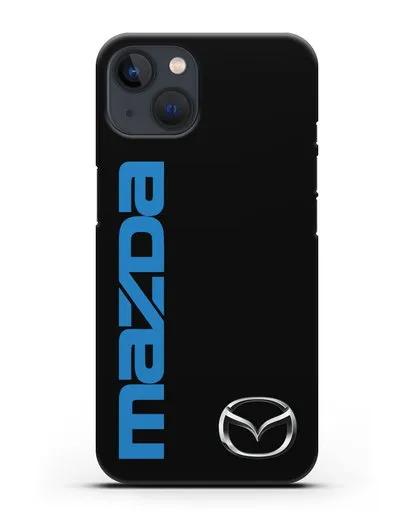 Чехол с надписью Mazda и логотипом силиконовый для iPhone 13