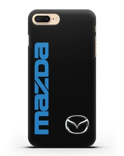 Чехол с надписью Mazda и логотипом силиконовый для iPhone 7 Plus