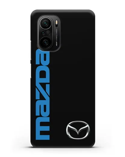Чехол с надписью Mazda и логотипом силиконовый для Xiaomi Poco F3 Pro