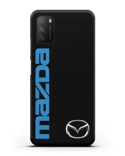 Чехол с надписью Mazda и логотипом силиконовый для Xiaomi Poco M3