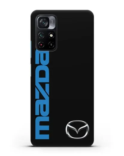 Чехол с надписью Mazda и логотипом силиконовый для Xiaomi Poco M4 Pro 5G