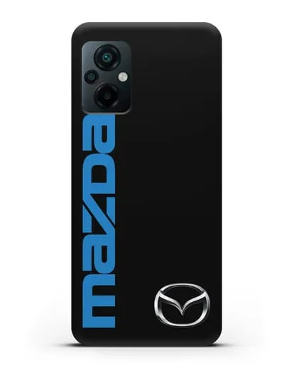 Чехол с надписью Mazda и логотипом силиконовый для Xiaomi Poco M5