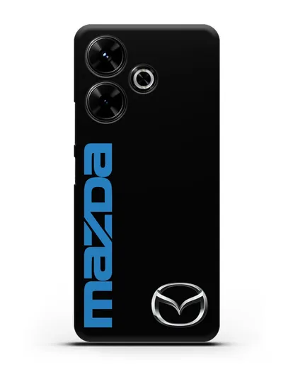 Чехол с надписью Mazda и логотипом силиконовый для Xiaomi Poco M6