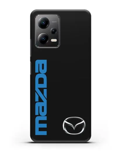 Чехол с надписью Mazda и логотипом силиконовый для Xiaomi Poco X5