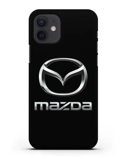 Чехол с логотипом Mazda силиконовый для iPhone 12