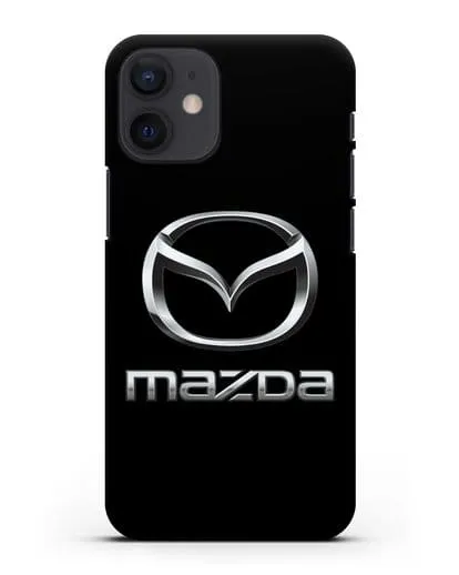 Чехол с логотипом Mazda силиконовый для iPhone 12 mini