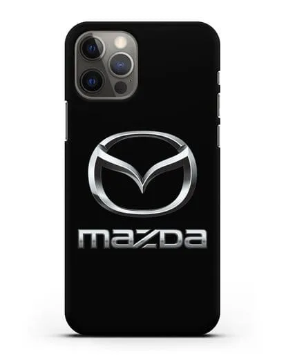 Чехол с логотипом Mazda силиконовый для iPhone 12 Pro
