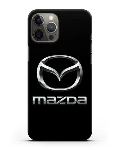 Чехол с логотипом Mazda силиконовый для iPhone 12 Pro Max