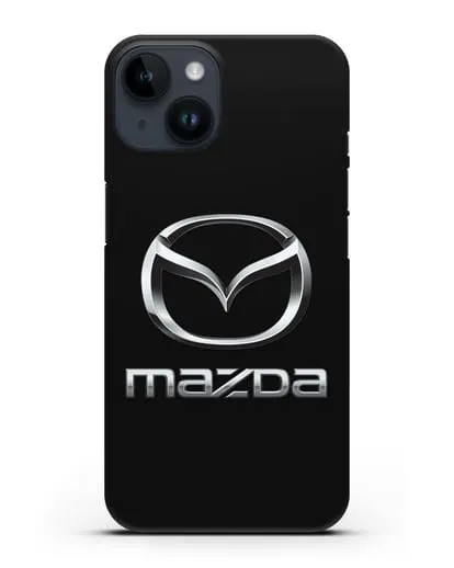 Чехол с логотипом Mazda силиконовый для iPhone 14