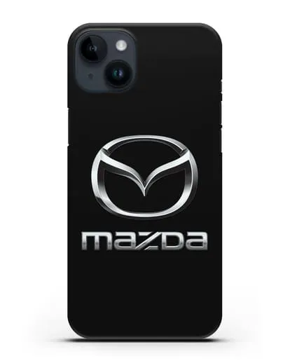 Чехол с логотипом Mazda силиконовый для iPhone 14 Plus