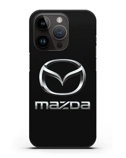 Чехол с логотипом Mazda силиконовый для iPhone 14 Pro