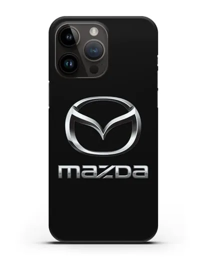 Чехол с логотипом Mazda силиконовый для iPhone 14 Pro Max