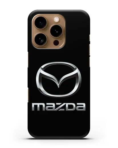 Чехол с логотипом Mazda силиконовый для iPhone 16 Pro