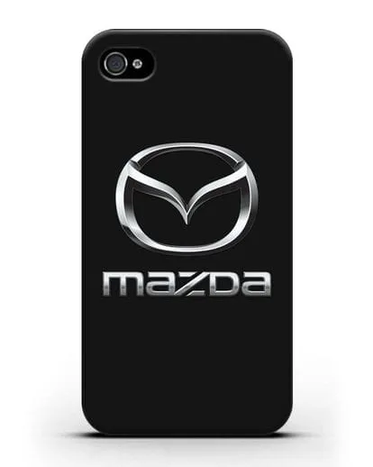 Чехол с логотипом Mazda силиконовый для iPhone 4/4s
