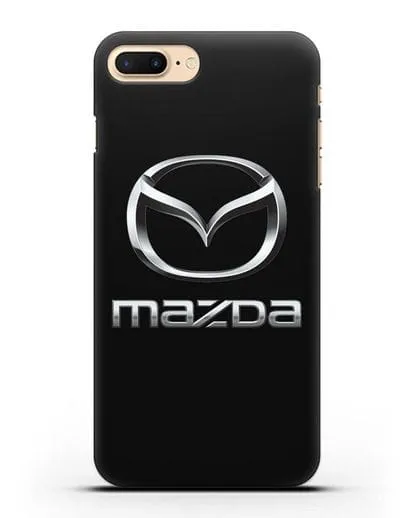 Чехол с логотипом Mazda силиконовый для iPhone 8 Plus