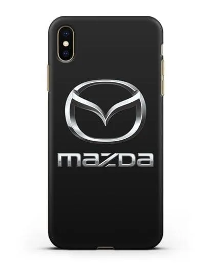Чехол с логотипом Mazda силиконовый для iPhone XS Max