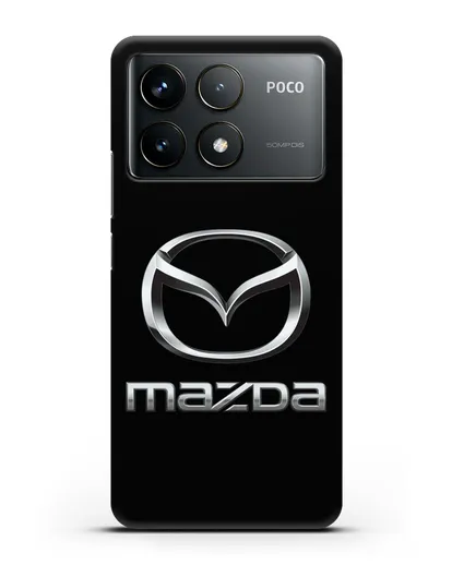 Чехол с логотипом Mazda силиконовый для Xiaomi Poco F6 Pro