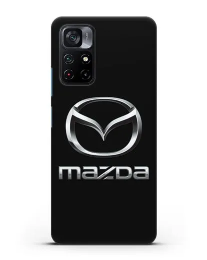 Чехол с логотипом Mazda силиконовый для Xiaomi Poco M4 Pro 5G