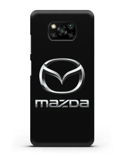 Чехол с логотипом Mazda силиконовый для Xiaomi Poco X3 Pro