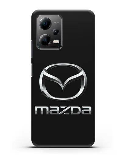 Чехол с логотипом Mazda силиконовый для Xiaomi Poco X5