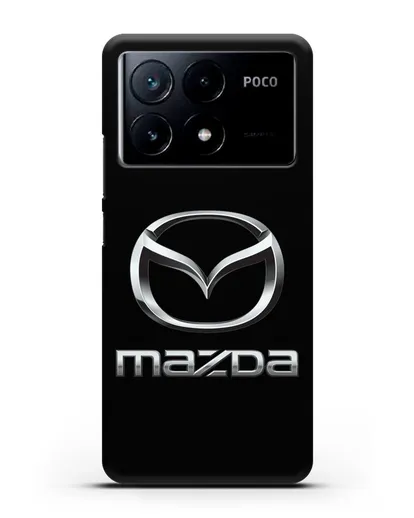 Чехол с логотипом Mazda силиконовый для Xiaomi Poco X6 Pro