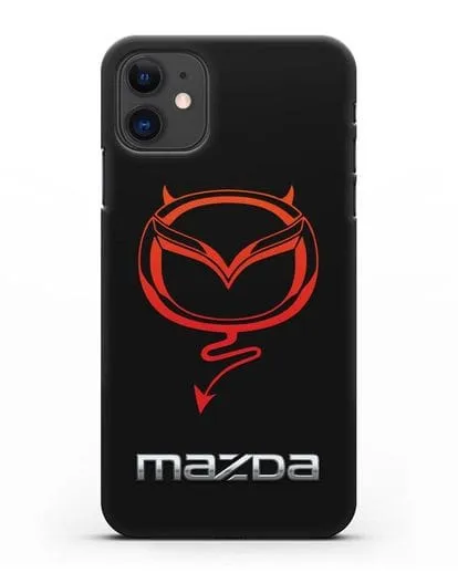 Чехол с логотипом Мазда Дьявол силиконовый для iPhone 11