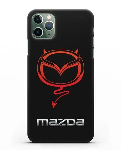 Чехол с логотипом Мазда Дьявол силиконовый для iPhone 11 Pro