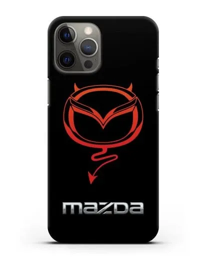 Чехол с логотипом Мазда Дьявол силиконовый для iPhone 12 Pro Max