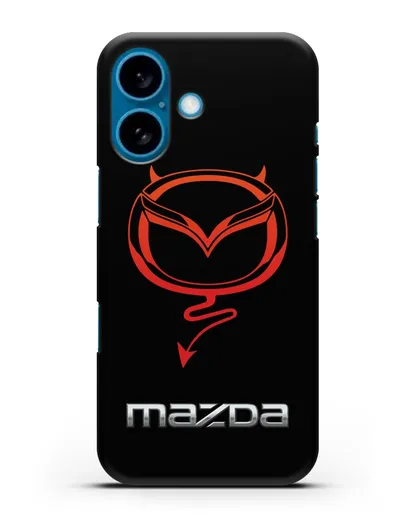 Чехол с логотипом Мазда Дьявол силиконовый для iPhone 16